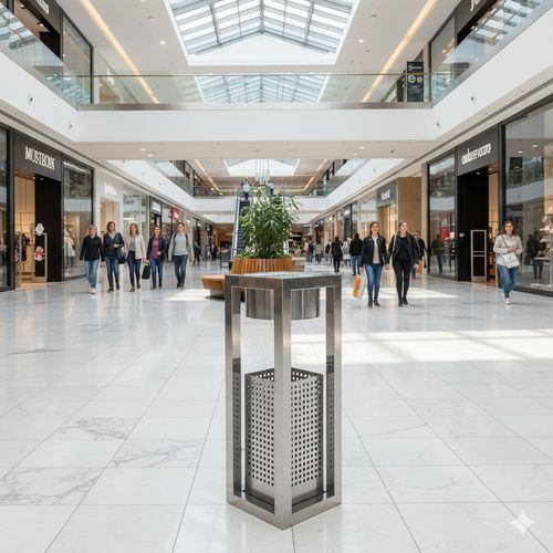 AVM Tipi Çöp Kovası Modelleri ve Fiyatları | AVM Çöp Kutusu