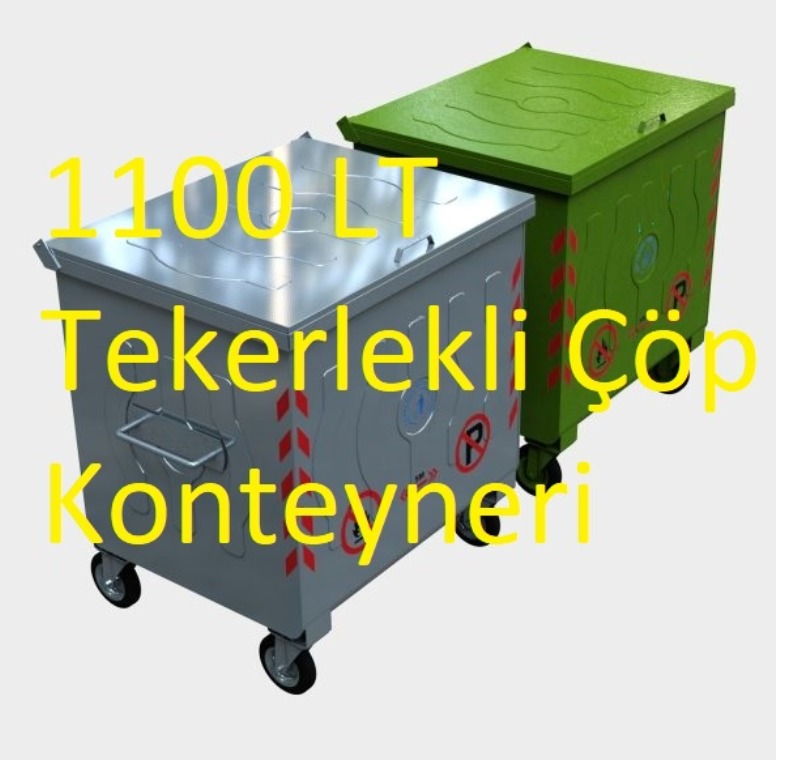 1100 LT Tekerlekli Çöp Konteyneri -MÇK - 1100