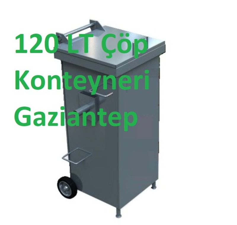 120 LT Çöp Konteyneri Gaziantep -Galvaniz Çöp Konteyneri