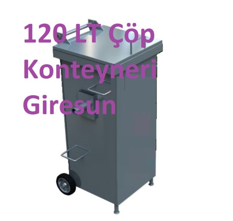 120 LT Çöp Konteyneri Giresun -Galvaniz Çöp Konteyneri