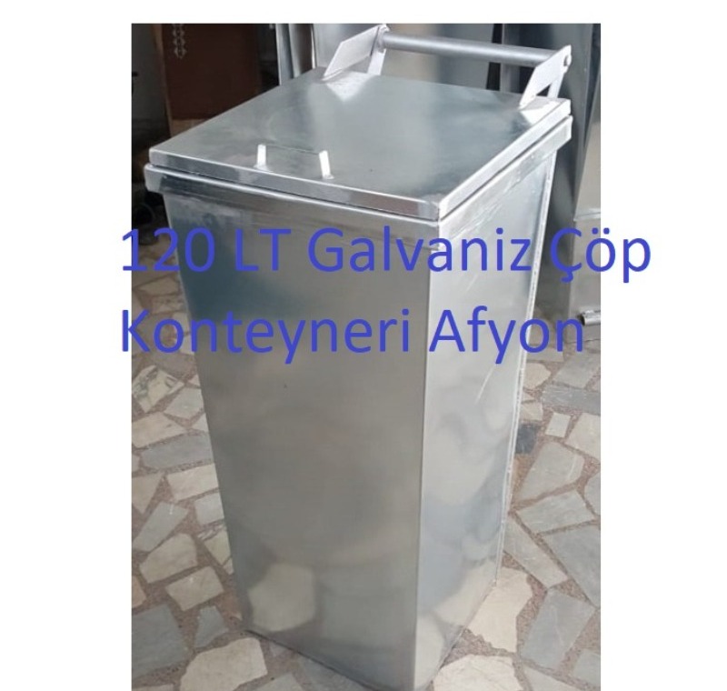 metal çöp konteyneri 120 LT Galvaniz Çöp Konteyneri Afyon -120 LT Galvaniz Çöp Konteyneri