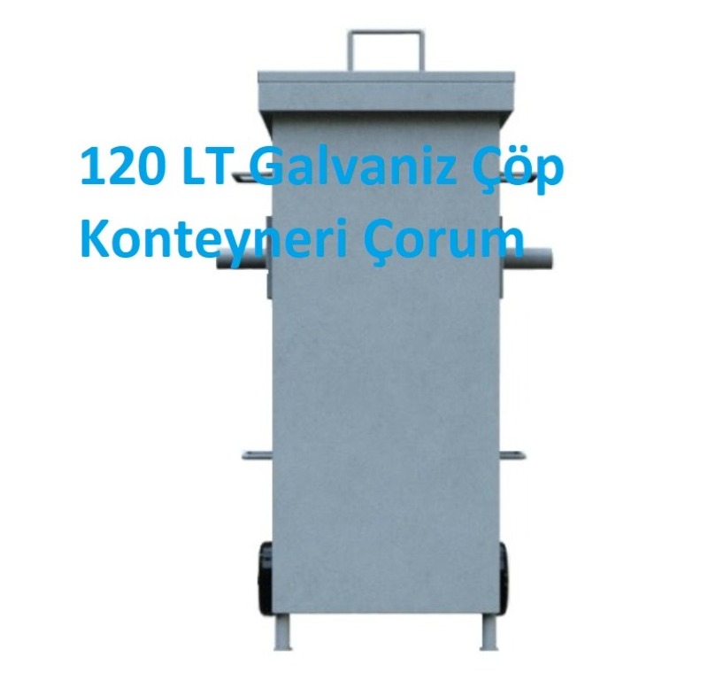 120 LT Galvaniz Çöp Konteyneri Çorum -