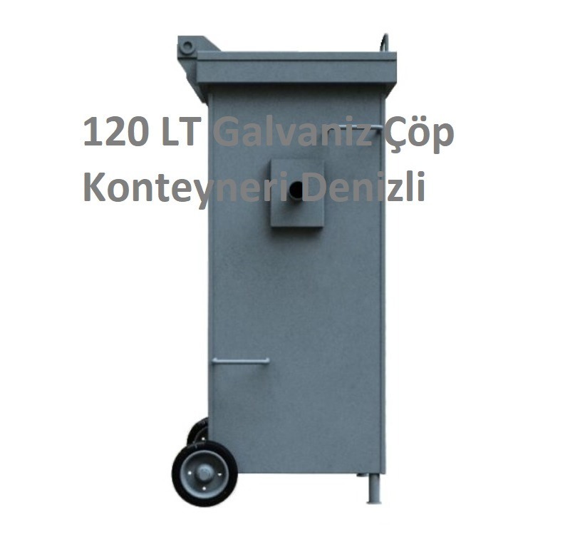 120 LT Galvaniz Çöp Konteyneri Denizli -MÇK - 120