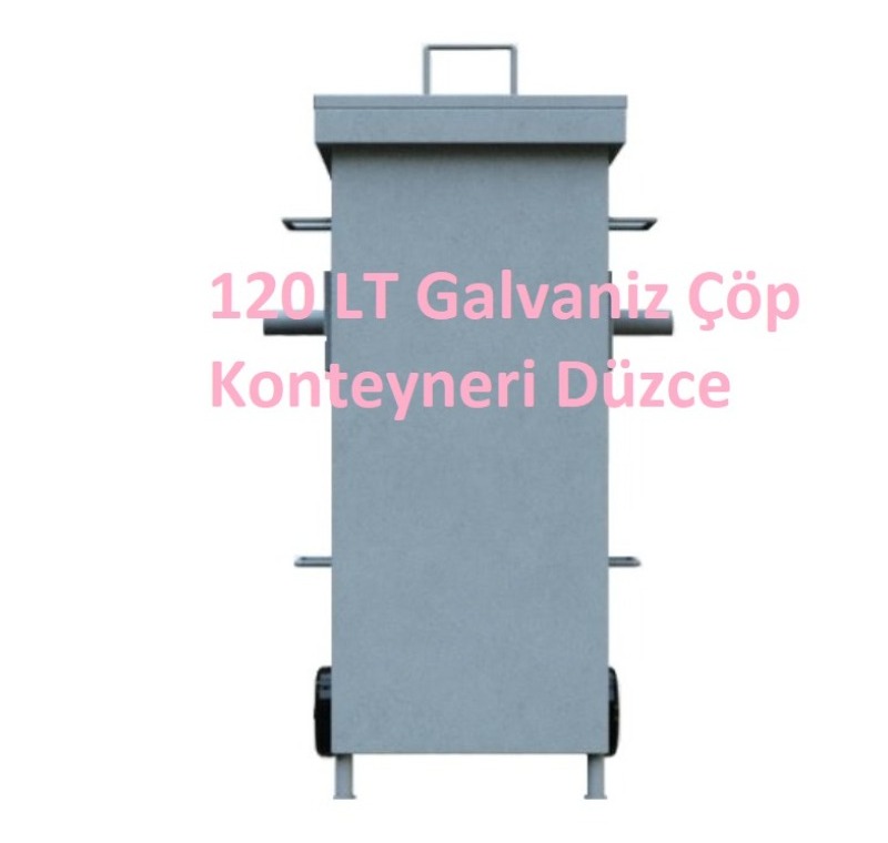 120 LT Galvaniz Çöp Konteyneri Düzce -MÇK - 120