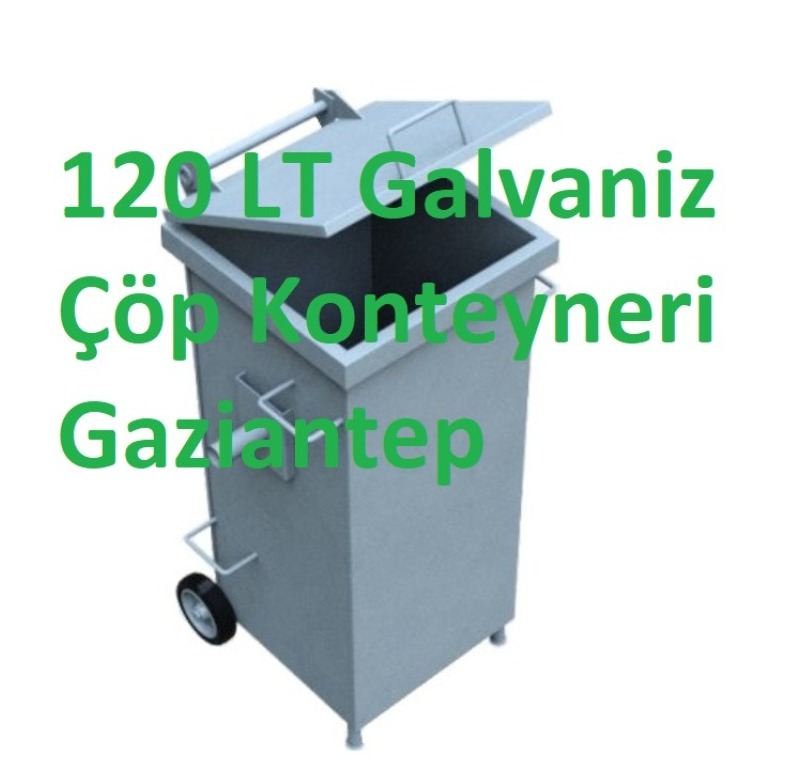 120 LT Galvaniz Çöp Konteyneri Gaziantep -Galvaniz Çöp Konteyneri