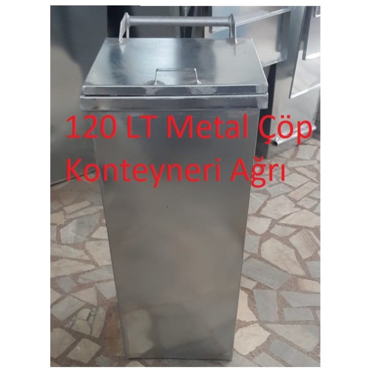 120 LT Metal Çöp Konteyneri Ağrı -MÇK - 120