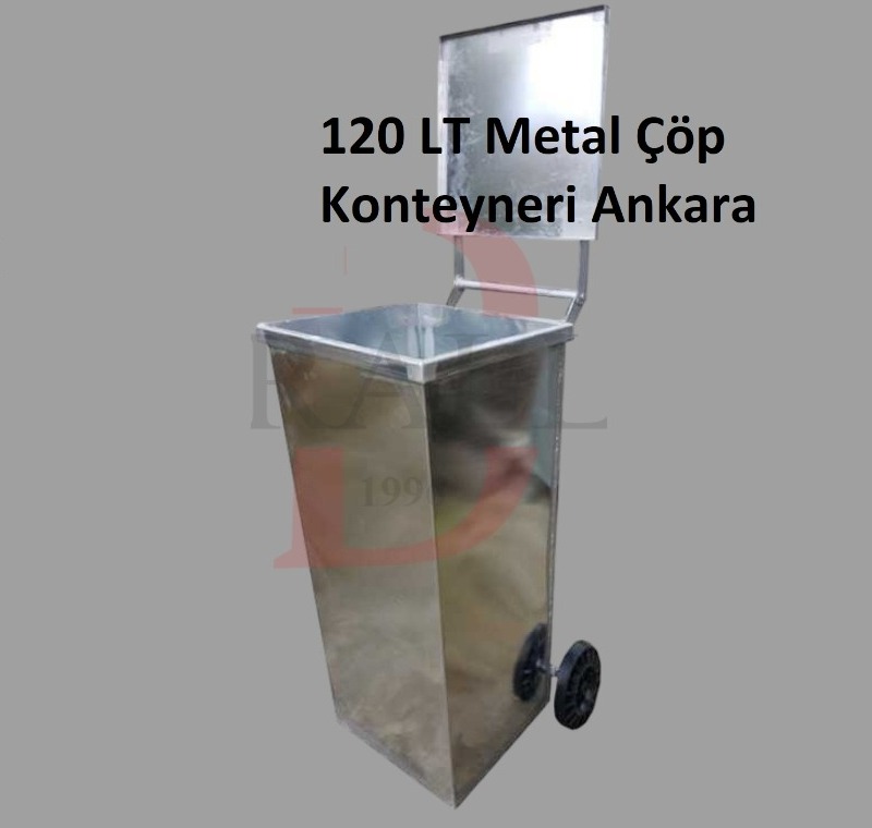 120 LT Metal Çöp Konteyneri Ankara -MÇK - 120