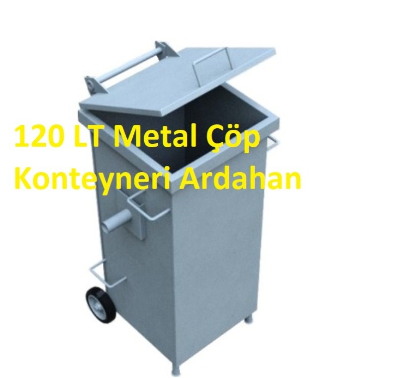 120 LT Metal Çöp Konteyneri Ardahan -MÇK - 120