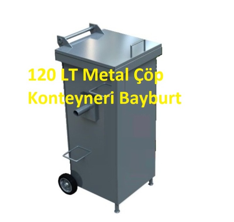 120 LT Metal Çöp Konteyneri Bayburt -MÇK - 120