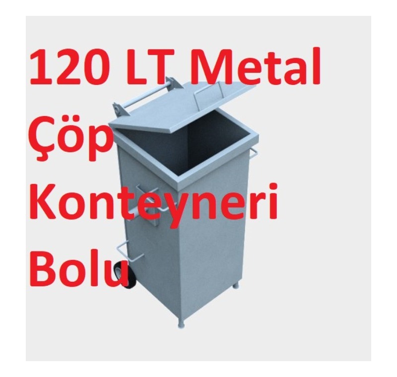 120 LT Metal Çöp Konteyneri Bolu -MÇK - 120