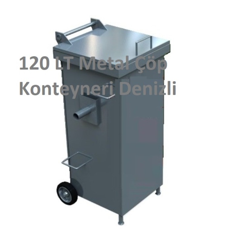 120 LT Metal Çöp Konteyneri Denizli -MÇK - 120