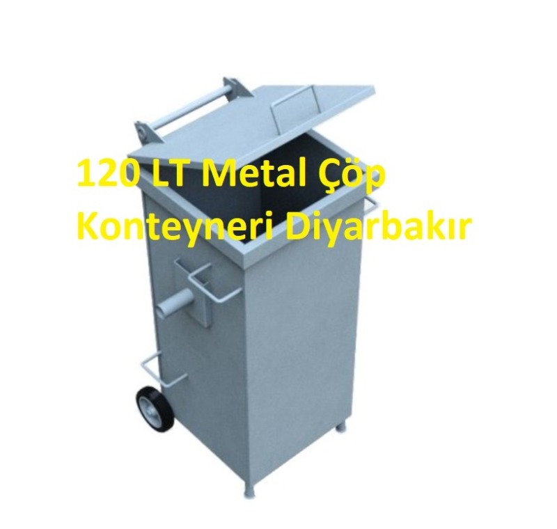 120 LT Metal Çöp Konteyneri Diyarbakır -MÇK - 120