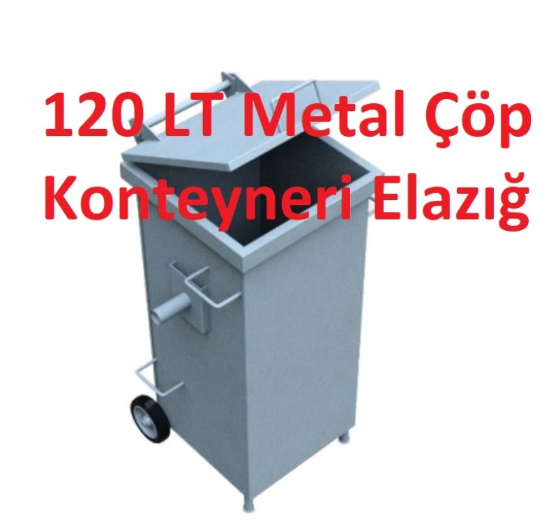 120 LT Metal Çöp Konteyneri Elazığ -MÇK - 120