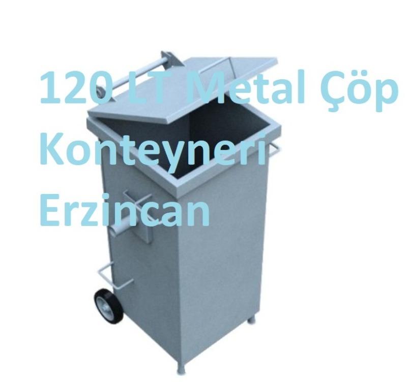 120 LT Metal Çöp Konteyneri Erzincan -MÇK - 120