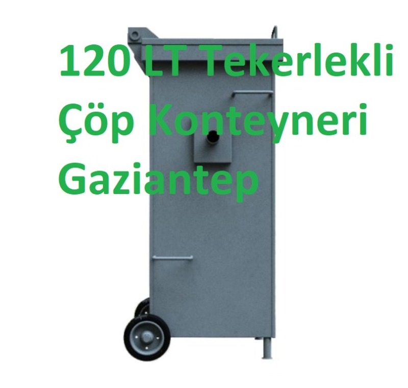 120 LT Tekerlekli Çöp Konteyneri Gaziantep -Galvaniz Çöp Konteyneri