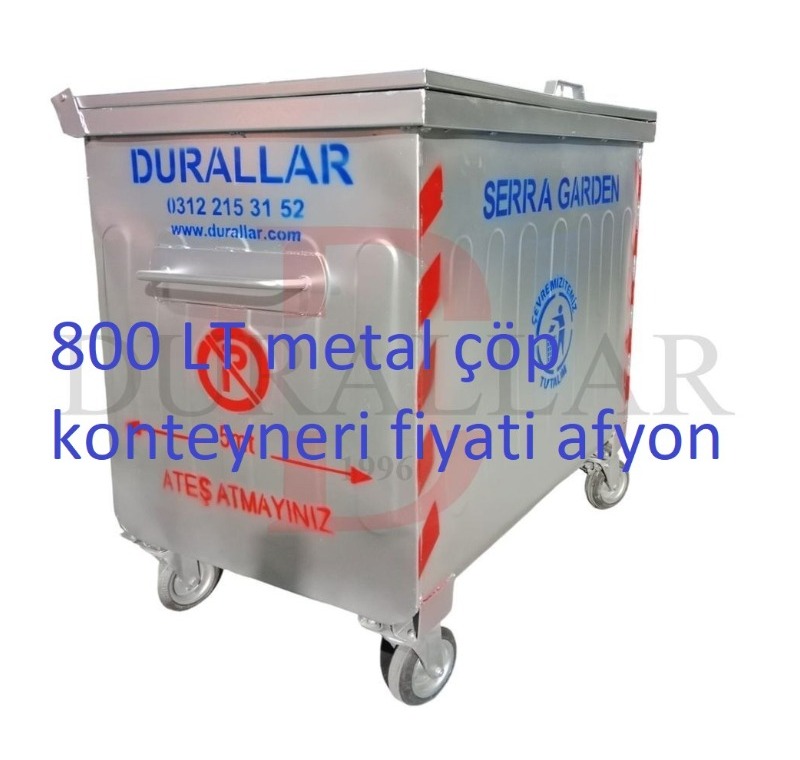 800 LT Metal Çöp Konteyneri Fiyati Afyon -Galvaniz Çöp Konteyneri