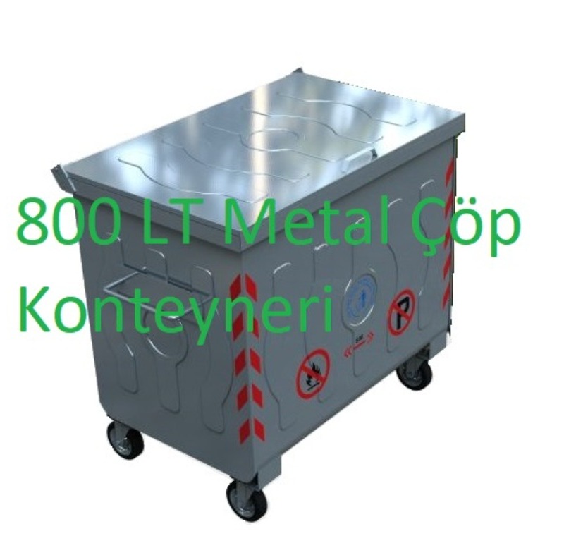 800 LT Metal Çöp Konteyneri