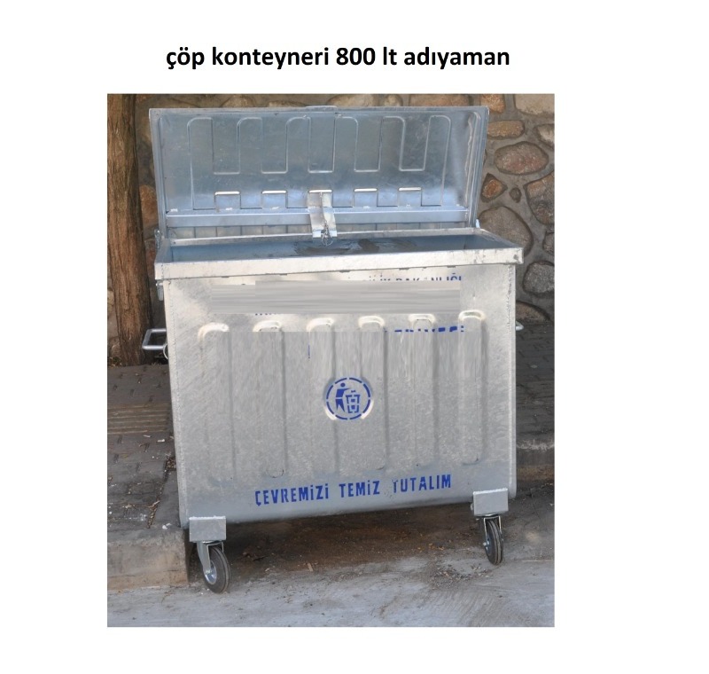 Çöp Konteyneri 800 lt Adıyaman -Metal Çöp Konteyneri