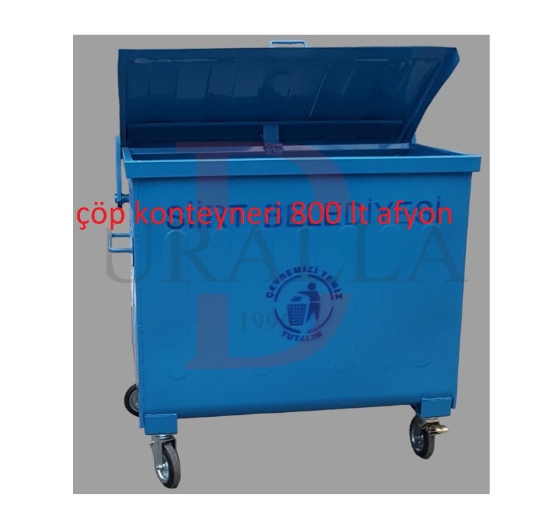 Metal Çöp Konteyneri -Çöp Konteyneri 800 lt Afyon