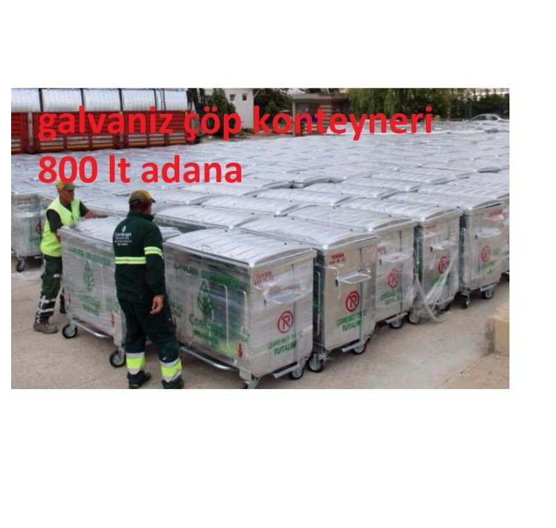 Galvaniz Çöp Konteyneri 800 lt Adana -Metal Çöp Konteyneri