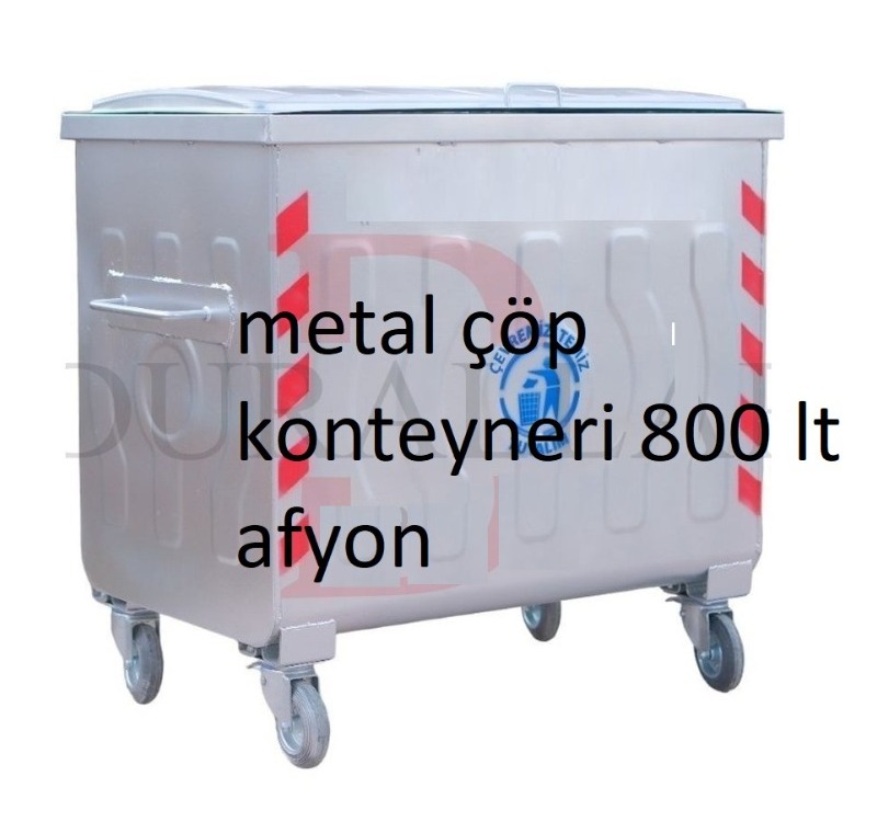 Metal Çöp Konteyneri 800 lt Afyon -Metal Çöp Konteyneri