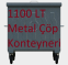 1100 LT Metal Çöp Konteyneri